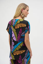 Load image into Gallery viewer, Joseph Ribkoff Gauze Tropical Print Boxy Top 252148 - Multi
