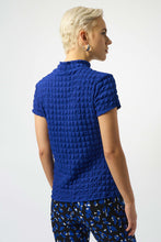 Load image into Gallery viewer, Joseph Ribkoff Textured Knit Fitted top 253256 - Royal Sapphire
