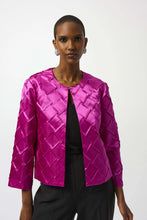 Load image into Gallery viewer, Joseph Ribkoff Textured Satin Jacket 253997 - Cosmos
