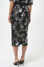 Load image into Gallery viewer, Joseph Ribkoff Sequin Embroidered Floral Print Pencil Skirt 254182
