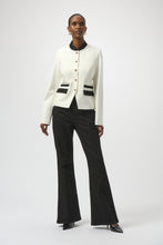 Load image into Gallery viewer, Joseph Ribkoff Mandarin Collar Fitted Jacket 254922 - Off White
