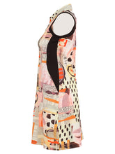 Load image into Gallery viewer, Dolcezza Instamatic Print Black Trim Dress 25633
