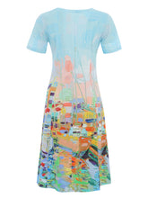 Load image into Gallery viewer, Dolcezza Kings Pier Marina Print Dress 25735
