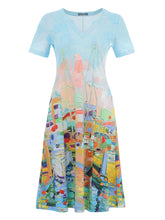Load image into Gallery viewer, Dolcezza Kings Pier Marina Print Dress 25735
