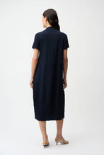 Load image into Gallery viewer, Joseph Ribkoff Textured Knit Cocoon Dress 261064 - Navy
