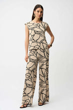 Load image into Gallery viewer, Joseph Ribkoff Abstract Top 261125 - Beige Black
