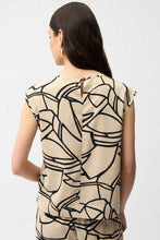 Load image into Gallery viewer, Joseph Ribkoff Abstract Top 261125 - Beige Black

