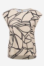 Load image into Gallery viewer, Joseph Ribkoff Abstract Top 261125 - Beige Black
