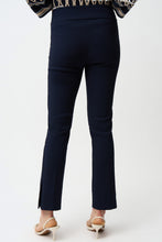 Load image into Gallery viewer, Joseph Ribkoff Jacquard Straight Pull-On Pants 261148 - Midnight Blue
