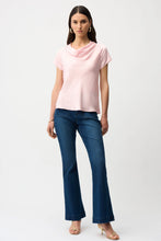 Load image into Gallery viewer, Joseph Ribkoff Satin Top With Cowl Neckline 261195 - Petal Pink
