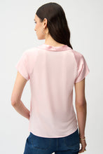 Load image into Gallery viewer, Joseph Ribkoff Satin Top With Cowl Neckline 261195 - Petal Pink
