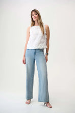 Load image into Gallery viewer, Joseph Ribkoff Sleeveless Top With 3D Floral Embroidery 261220 - White
