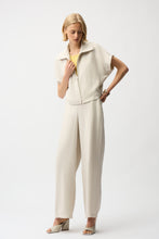 Load image into Gallery viewer, Joseph Ribkoff Recycled Textured Woven Boxy Jacket With Zipper Front 261237 - Moonstone
