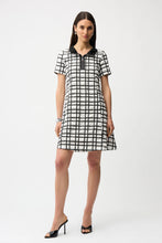 Load image into Gallery viewer, Joseph Ribkoff Bubble Jacquard Dress 261307 - Black White
