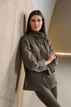 Load image into Gallery viewer, Joseph Ribkoff Mock Neck Embellished Jacket 263633 - Avocado
