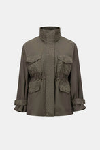 Load image into Gallery viewer, Joseph Ribkoff Mock Neck Embellished Jacket 263633 - Avocado
