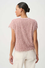 Load image into Gallery viewer, Joseph Ribkoff Novelty Fringe Top 264208 - Soft Blush
