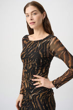 Load image into Gallery viewer, Joseph Ribkoff Tiger Dress 264211 - Tiger Animal Print
