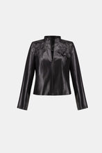 Load image into Gallery viewer, Joseph Ribkoff Embellished Foiled Jacket 264906 - Black
