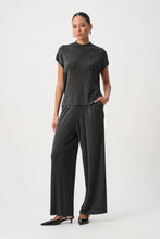 Load image into Gallery viewer, Joseph Ribkoff Mock Neck Lurex Sweater 264943 - Black Silver
