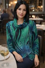 Load image into Gallery viewer, Renoma Antonia Burnout Top 2704 - Multi
