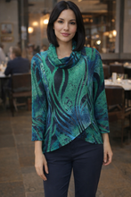 Load image into Gallery viewer, Renoma Antonia Burnout Top 2704 - Multi
