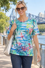 Load image into Gallery viewer, Renoma Milano Burnout Top 31252 - Multi
