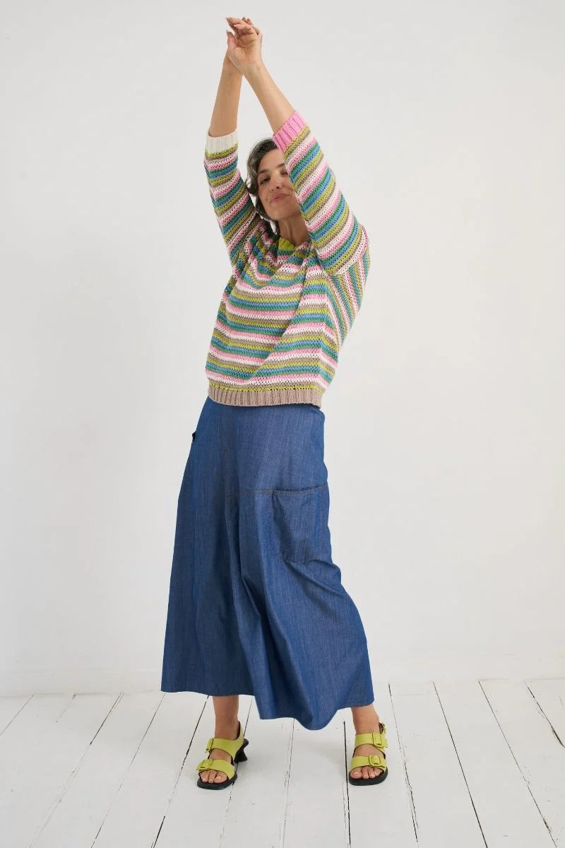 Zaket & Plover Denim Skirt ZP7750 - Vintage Denim