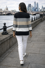Load image into Gallery viewer, Kleio Miss Elegance Top -34513 Black Grey White
