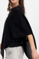 Load image into Gallery viewer, Monari Sweater Poncho Lurex - Black
