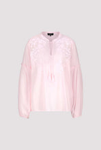 Load image into Gallery viewer, Monari Flocked Blouse in Flamingo
