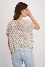 Load image into Gallery viewer, Monari Sweater Ajour And Jewellery Top - Light Sand
