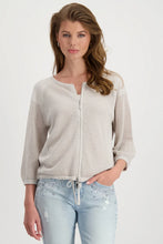 Load image into Gallery viewer, Monari Lurex Jacket Cardigan 408926 - Light Sand
