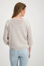 Load image into Gallery viewer, Monari Lurex Jacket Cardigan - Light Sand
