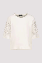 Load image into Gallery viewer, Monari Embroidery Jersey Top 410257 - Beige
