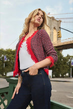 Load image into Gallery viewer, Monari Tweed Knit Jacket 410386 - Marine
