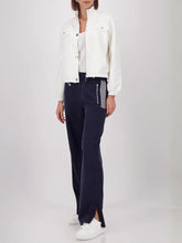 Load image into Gallery viewer, Monari Marine Stripe Pant 410408 - Navy
