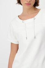 Load image into Gallery viewer, Monari Stand up Collar Top - Off White
