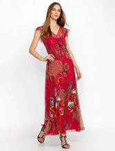 Load image into Gallery viewer, Johnny Was Feather Lark Mesh Maxi Dress (slip)
