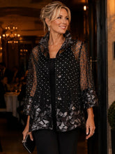 Load image into Gallery viewer, Kleio Opera Jacket 34835 - Black/Silver
