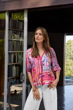 Load image into Gallery viewer, Johnny Was Vacanza Blouse 19026 - Tami Scarf

