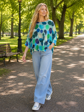 Load image into Gallery viewer, Alembika Relaxed Top RT367 - Aqua
