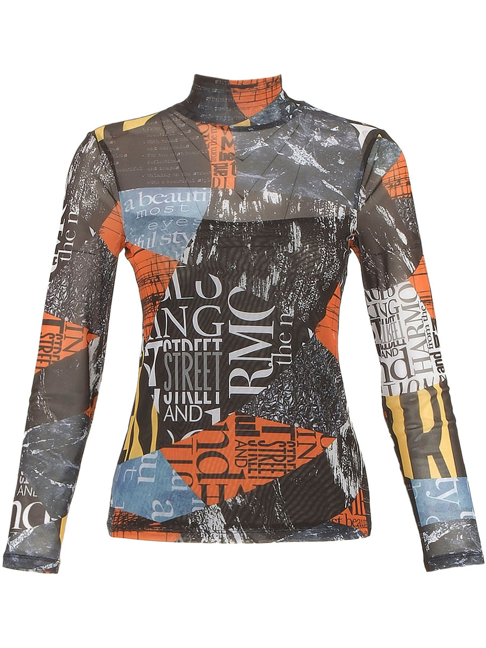 Dolcezza Mesh Pullover 74664 - Print