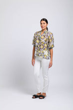 Load image into Gallery viewer, Foil Shirr Bliss Top Printed - Tropics
