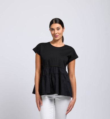 Foil Better Half Top - Black