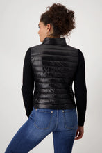 Load image into Gallery viewer, Monari Lightweight Puffer with Knit Sleeves 808272 - Black
