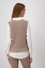 Load image into Gallery viewer, Monari  Milk Chocolate Knit Vest 808454
