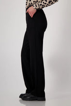 Load image into Gallery viewer, Monari Schwarz Script Ribbon Trouser 808495 - Black
