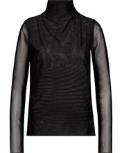 Load image into Gallery viewer, Monari Schwarz Sparkle Splattered T Shirt 808538 - Black
