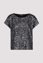 Load image into Gallery viewer, Monari Let&#39;s Celebrate Sequin Top 808602 - Black
